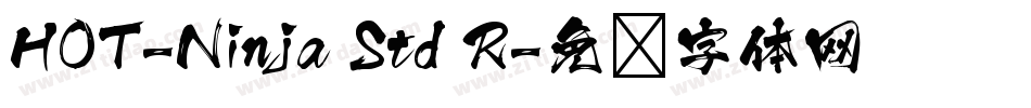 HOT-Ninja Std R字体转换